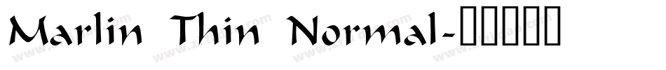 Marlin Thin Normal字体转换